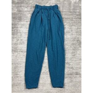 Zenana Pants Womens Medium Blue Elastic‎ Waist Pull On Drawstring